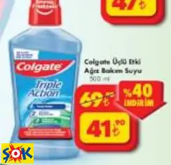 COLGATE ÜÇLÜ ETKİ AĞIZ BAKIM SUYU COLGATE ÜÇLÜ ETKİ AĞIZ BAKIM SUYU
